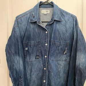 Old Navy Boyfriend denim shirt